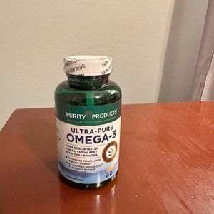 6 BOTTLES of Purity Products Ultra-Pure Omega-3 Soft Gels